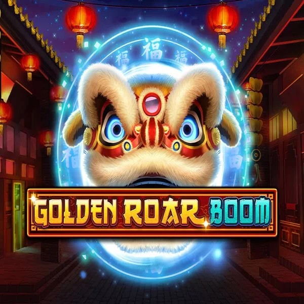 Golden Roar BOOM slot logo by Greentube at BroWinner Casino