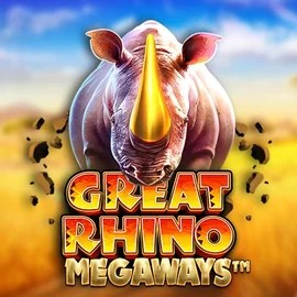Great Rhino Megaways slot visual from Pragmatic Play available on bro-winner.eu.com