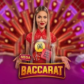 Official Live Casino logo: Mega Baccarat by Pragmatic Play at BroWinner Casino