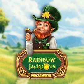 Rainbow Jackpots Megaways slot logo by Red Tiger Gaming at BroWinner Casino