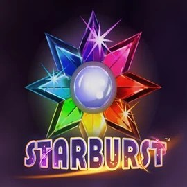 Starburst slot logo by NetEnt at BroWinner Casino
