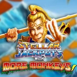 Jackpots logo of Stellar Jackpots with More Monkeys from Lightning Box Game at BroWinner Casino